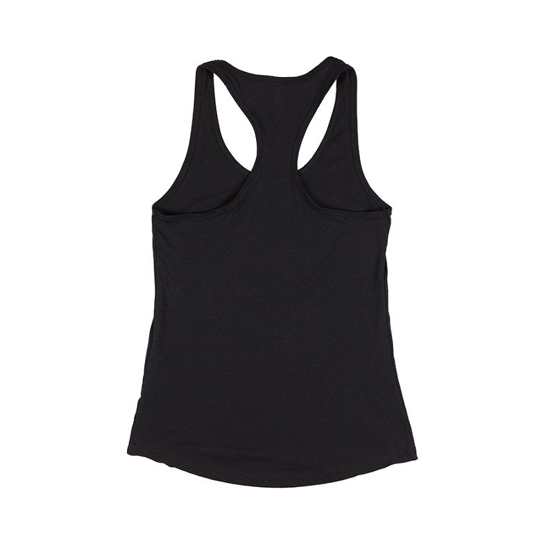 A fitted black TC Bros. Women's Drifter Tank on a white background.