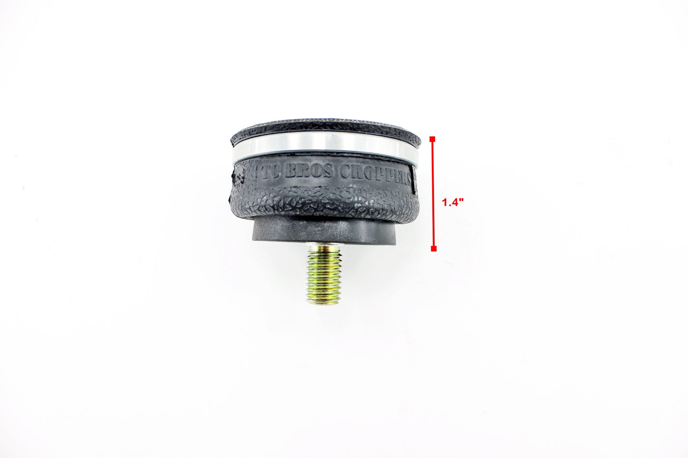 A TC Bros. screw with adjustability and a measurement on it.