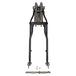 An image of a Moto Iron® Wishbone Springer Front End +6" Length Black fits Dyna 1991-17 & Sportster 04-up suspension for a motorcycle.