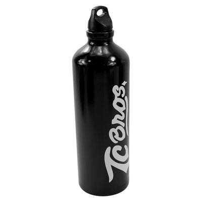 A durable TC Bros. fuel bottle with the word Texas on it.