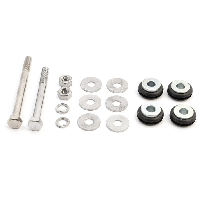 A set of Moto Iron® Sportster Gas Tank Rubber Mounting Kits on a white background for custom applications.