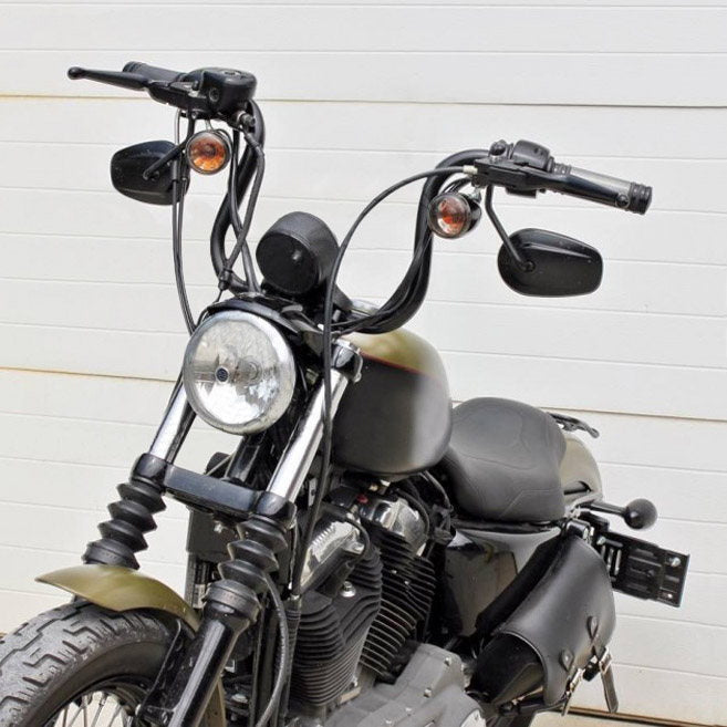 Harley-Davidson motorcycles featuring TC Bros. 1" Lane Splitter™ Handlebars - Black.