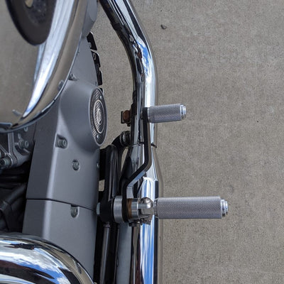 2019 TC Bros. Softail® with TC Bros. Sportster Mid Controls Kit fits 2004-2013, made in the USA.