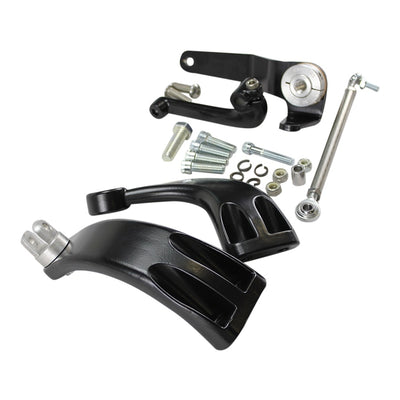 A set of TC Bros. Sportster Mid Controls Kit (NO PEGS) fits 2004-2013 and mid controls for a Harley Davidson Sportster motorcycle.
