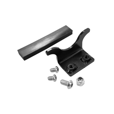A TC Bros. Sportster Skid Plate 1991-2003 Models - Black with screws on a white background.