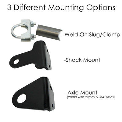 Versatile TC Bros. "Stop" Model A Side Mount Tail Light/License Plate Bracket - weld slug mount.