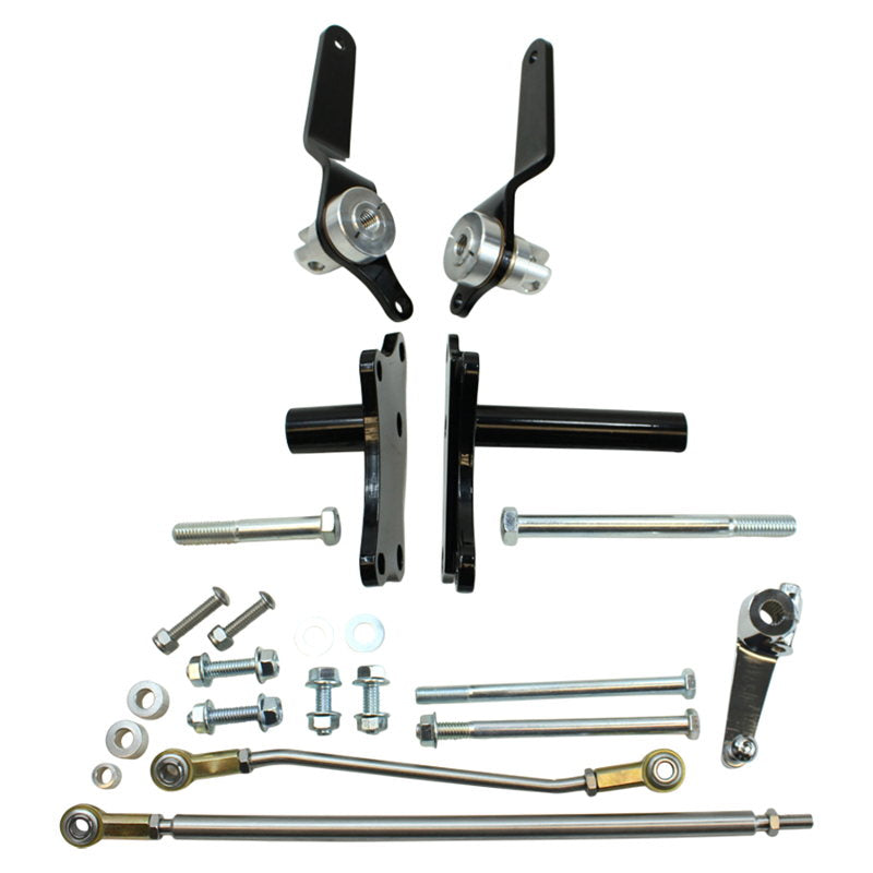 A set of TC Bros. Sportster Forward Controls Kit (NO PEGS) bolts and nuts for a motorcycle.