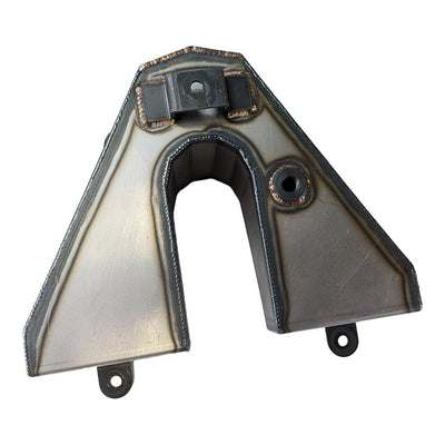 A TC Bros. Horseshoe Oil Tank For 1982-2003 Sportster Hardtail Kit, made of metal.