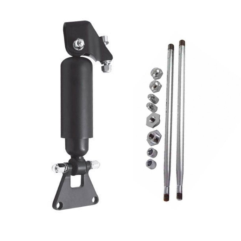 A Moto Iron® Springer Ride Control Front Shock Kit - Black, perfect for enhancing your ride with Moto Iron® brand quality.