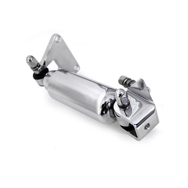 A Moto Iron™ Springer Ride Control Front Shock Kit - Chrome on a white background provides ride control.