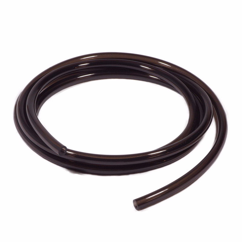 A Moto Iron® flexible fuel tubing made of plasticized PVC, suitable for gasoline or alcohol type fuel, on a white background.