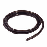 Four coils of Moto Iron® 1/4" Fuel Line tubing in black, blue, clear, and red are shown with "1/4\" ID" text, highlighting premium polyurethane fuel line made in the USA.