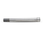 A long metal pipe with a Moto Iron® 1 Inch Diameter Neck Stem for Springer Front Ends nut.