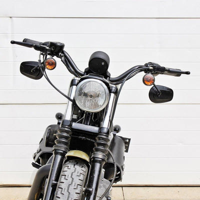 Harley-Davidson Flint offers a selection of TC Bros. 1" Tracker Handlebars - Chrome for Harley-Davidson motorcycles, available in both dimpled and non-dimpled options. These high-quality handlebars are perfect for enhancing your riding experience.