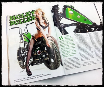 TC Bros. "Holey Roller" Bike Featured in Sept. 2013 The Horse Backstreet Choppers Magazine