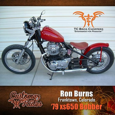 TC Bros. Featured Customer Ride - Ron Burns (Red XS650)