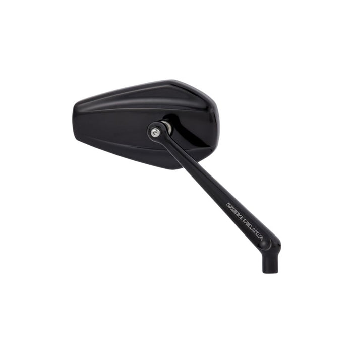 A Arlen Ness Mini Stocker Forged Mirror in Black - Right, set against a white background.