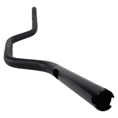 A black handlebar with a curved shape, the ODI 1" V-Twin Moto Bars - Black - TBW.