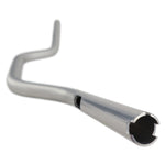 The ODI 1-1/8" V-Twin Tapered Moto Bars - Silver - TBW handlebar of a bicycle with a white background.
