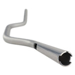 The ODI 1-1/8" V-Twin Tapered Moto Bars - Silver - TBW handlebar of a bicycle with a white background.