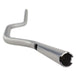 The ODI 1-1/8" V-Twin Tapered Moto Bars - Silver - TBW handlebar of a bicycle with a white background.