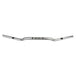 A chrome handlebar, specifically the ODI 1" V-Twin Moto Bars - Silver - TBW, showcased on a white background.
