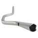 A chrome handlebar, specifically the ODI 1" V-Twin Moto Bars - Silver - TBW, showcased on a white background.