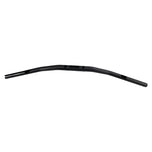 A black ODI 1-1/8" V-Twin Tapered Tracker Bars handlebar on a white background showcases the strength of the V-Twin engine.