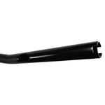A black ODI 1-1/8" V-Twin Tapered Tracker Bars handlebar on a white background showcases the strength of the V-Twin engine.