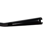 A black ODI 1-1/8" V-Twin Tapered Tracker Bars handlebar on a white background showcases the strength of the V-Twin engine.