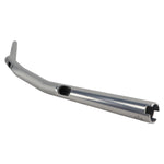 An ODI 1-1/8" V-Twin Tapered Tracker Bars - Silver - TBW handlebar on a white background.