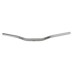 An ODI 1-1/8" V-Twin Tapered Tracker Bars - Silver - TBW handlebar on a white background.