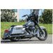 A pair of black Burly Bagger Ape Hanger Handlebars on a white background.