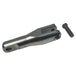 Two TC Bros. Pro Series Gauge Relocation Mount Extensions, one silver and one black, each with a matching screw, display adjustability and American craftsmanship on a white background.