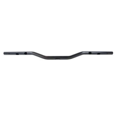 Three black TC Bros. 1" Tracker Handlebars for 2024-up Harley-Davidson Touring and Softail are shown horizontally against a white background with bold black text.