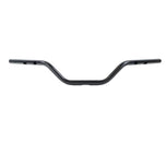 Three black TC Bros. 1" Tracker Handlebars for 2024-up Harley-Davidson Touring and Softail are shown horizontally against a white background with bold black text.