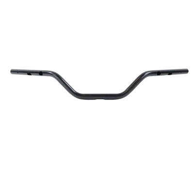 Three black TC Bros. 1" Tracker Handlebars for 2024-up Harley-Davidson Touring and Softail are shown horizontally against a white background with bold black text.