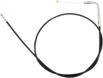 Two black S&S Cycle throttle cables with metal fittings for Harley-Davidson models (Big Twin 1996-2015, Sportster 1996-2020) using S&S Super E carb setups; product: S&S Throttle Cable for Harley-Davidson With S&S Carburetor.