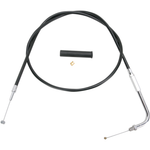 Drag Specialties Throttle Cable Kit for 1974–1980 Harley-Davidson Big Twin and Sportster includes a throttle cable, ferrule, and sleeve from Drag Specialties, shown on a white background.