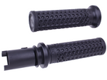 Nine Hart-Luck Lock-on Grips by ODI for Harley-Davidson First Gen Throttle-By-Wire motorcycles, shown in black with assorted colored end caps on a white background, labeled "FIRST GEN TBW" in bold black text.