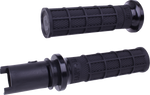 Nine Hart-Luck Lock-on Grips by ODI for Harley-Davidson First Gen Throttle-By-Wire motorcycles, shown in black with assorted colored end caps on a white background, labeled "FIRST GEN TBW" in bold black text.