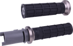 Nine Hart-Luck Lock-on Grips by ODI for Harley-Davidson First Gen Throttle-By-Wire motorcycles, shown in black with assorted colored end caps on a white background, labeled "FIRST GEN TBW" in bold black text.