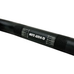 The ODI Podium V-Twin 1-1/8" Moto Handlebar for Harley-Davidson, designed for second generation throttle-by-wire motorcycles, features a black finish with a slight upward and backward sweep, reminiscent of classic moto handlebars.