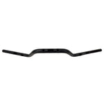 The ODI Podium V-Twin 1-1/8" Moto Handlebar for Harley-Davidson, designed for second generation throttle-by-wire motorcycles, features a black finish with a slight upward and backward sweep, reminiscent of classic moto handlebars.