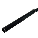 The ODI Podium V-Twin 1" Moto Handlebar for Harley-Davidson Second Generation Throttle-By-Wire Motorcycles features a black finish and slight upward/backward sweep, inspired by V-Twin design, shown on a white background.