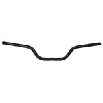 The ODI Podium V-Twin 1" Moto Handlebar for Harley-Davidson Throttle-By-Wire motorcycles is shown in black with a slight upward and backward curve, set against a white background.