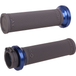 Thirteen ODI Ruffian Lock-on Grips For Harley-Davidson Cable Throttle are displayed in various colors, arranged in rows on a white background beside bold "CABLE THROTTLE" text. Designed by ODI for compatibility with Harley-Davidson Cable Throttle systems, these grips combine standout style and reliable performance, making them ideal for customizing your ride.