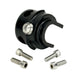 LC Fabrications Gen 2 Clamshell Panels With Integrated Microswitches for 1982-2013 Harley-Davidson, shown with hex screws—perfect for custom switch housings or blanking plates.