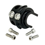 LC Fabrications Gen 2 Clamshell Panels With Integrated Microswitches for 1982-2013 Harley-Davidson, shown with hex screws—perfect for custom switch housings or blanking plates.