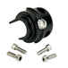 LC Fabrications Gen 2 Clamshell Panels With Integrated Microswitches for 1982-2013 Harley-Davidson, shown with hex screws—perfect for custom switch housings or blanking plates.